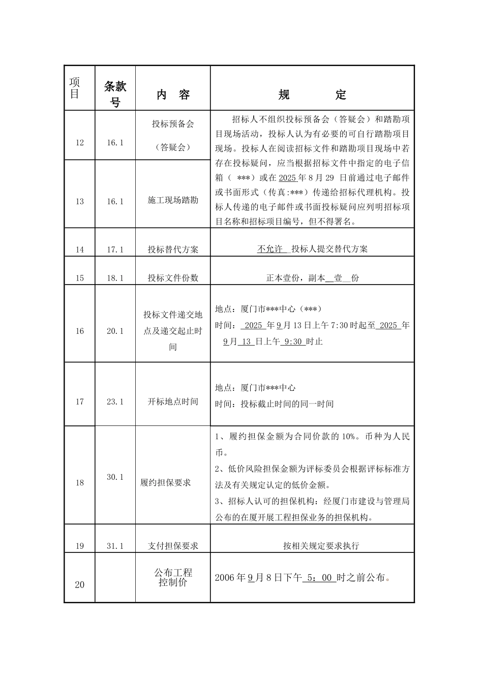 厦门某警务指挥中心工程招标文件_第2页