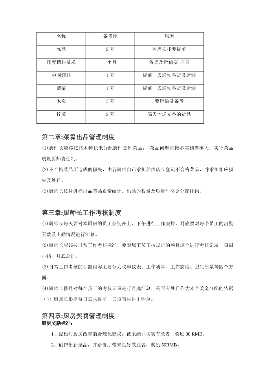 厨房管理制度及相关处罚制度_第2页