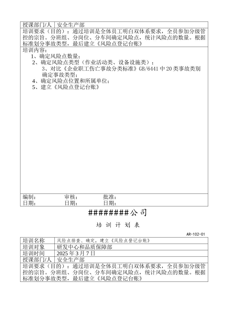 双体系培训计划和实施记录3_第2页