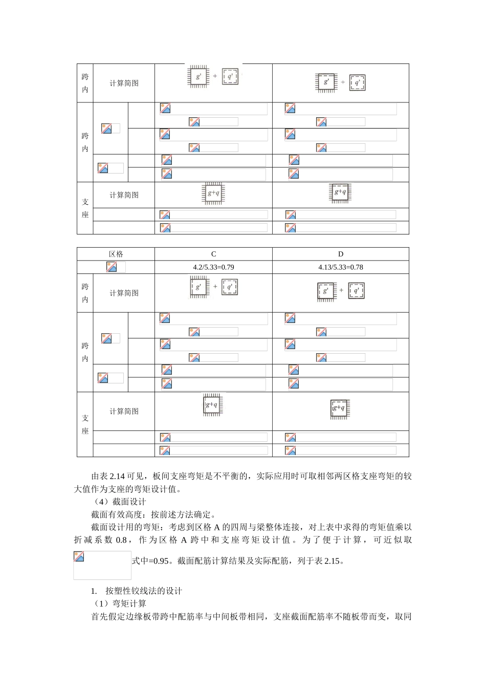 双向板设计例题_第2页