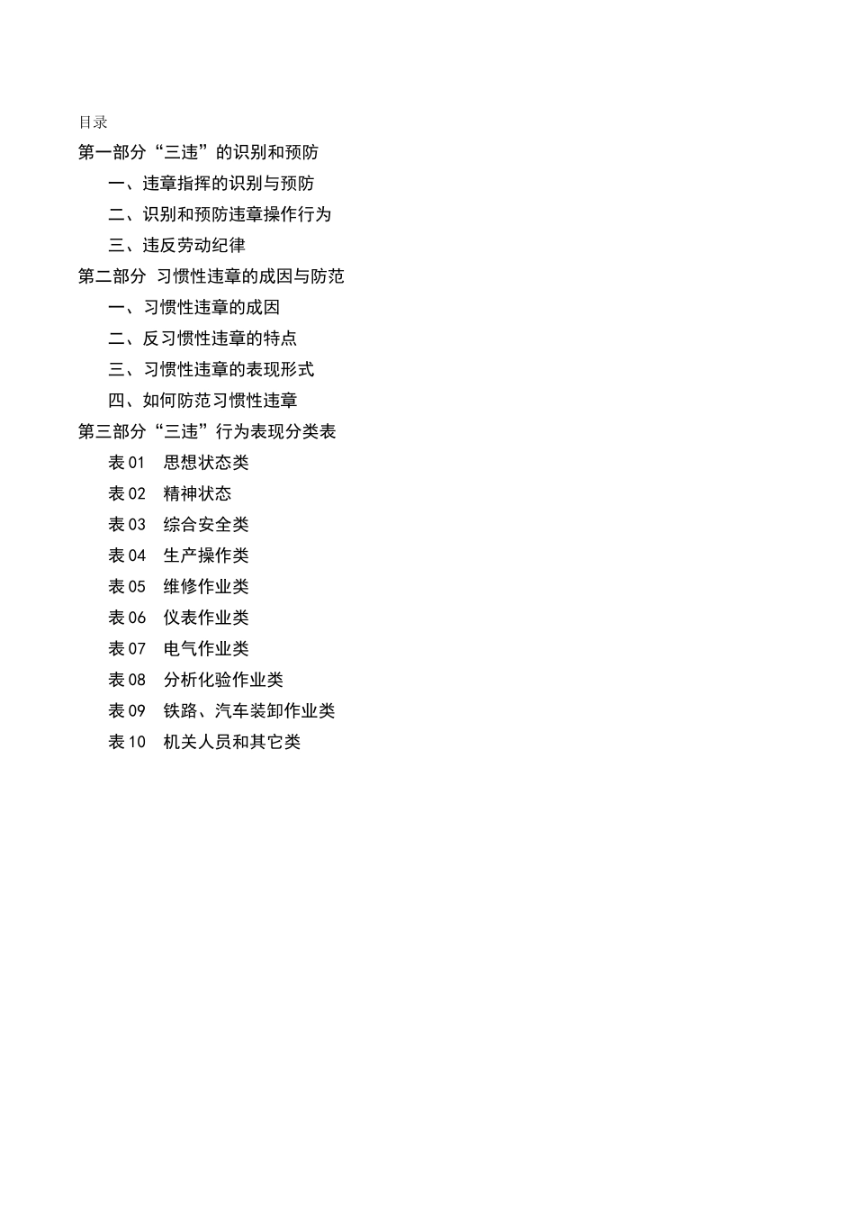 反“三违”企业员工反三违手册_第2页
