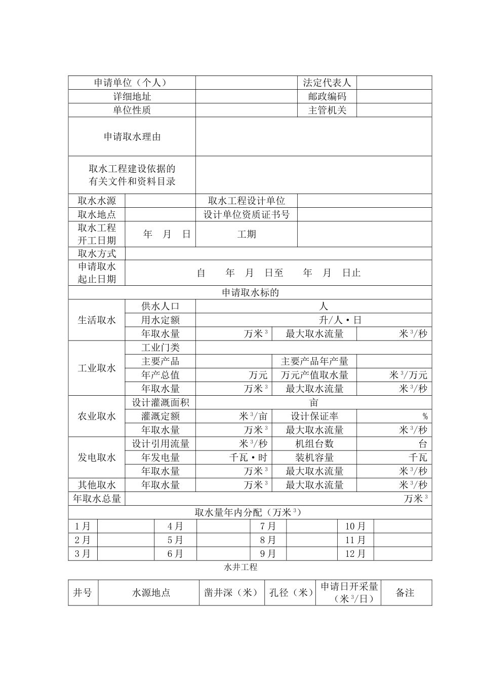 取水许可申请书_第3页
