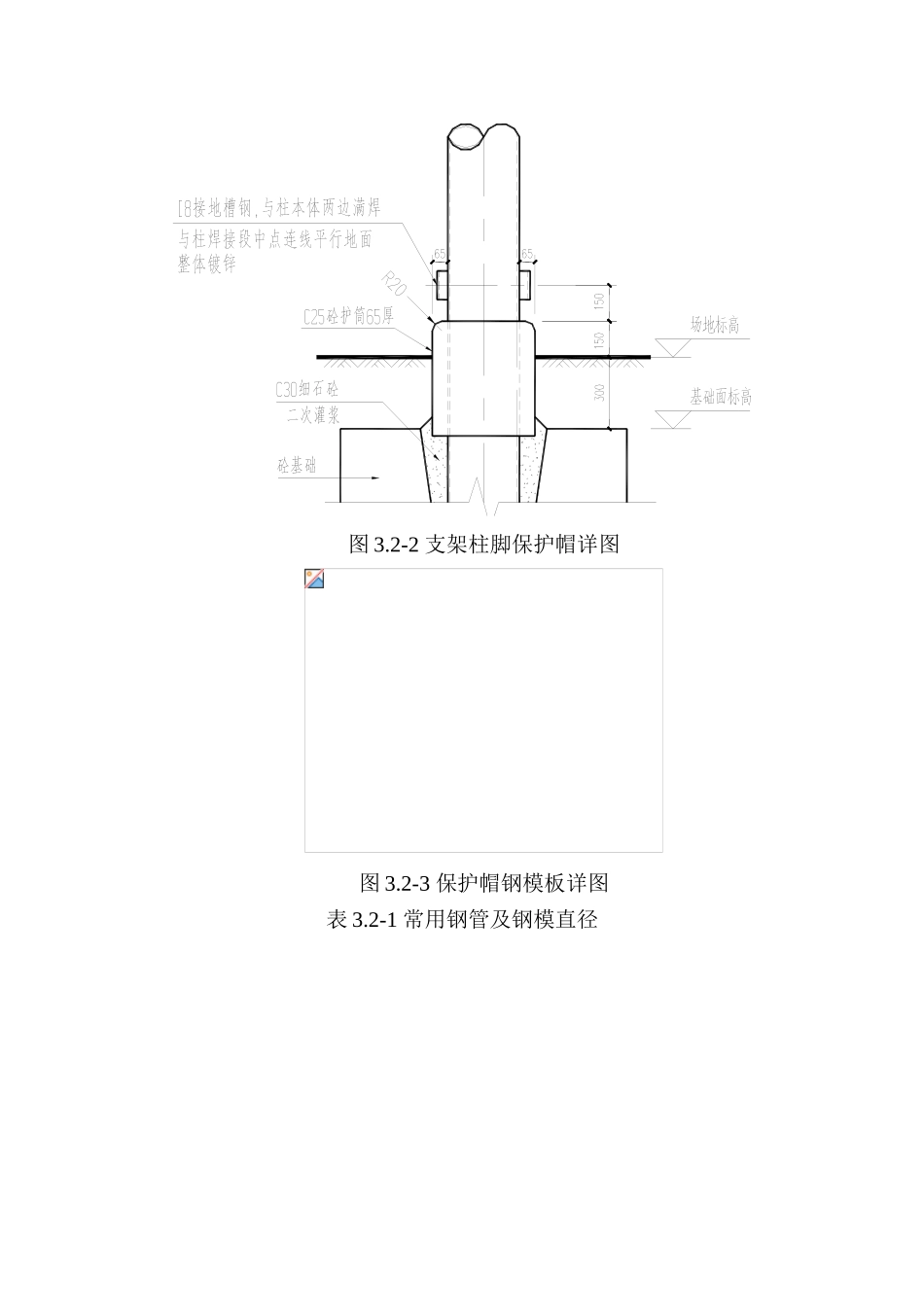 变电站构支架基础及保护帽施工工艺标准_第2页