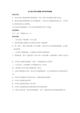 各种各样的建筑