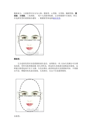 各种脸型的发型设计