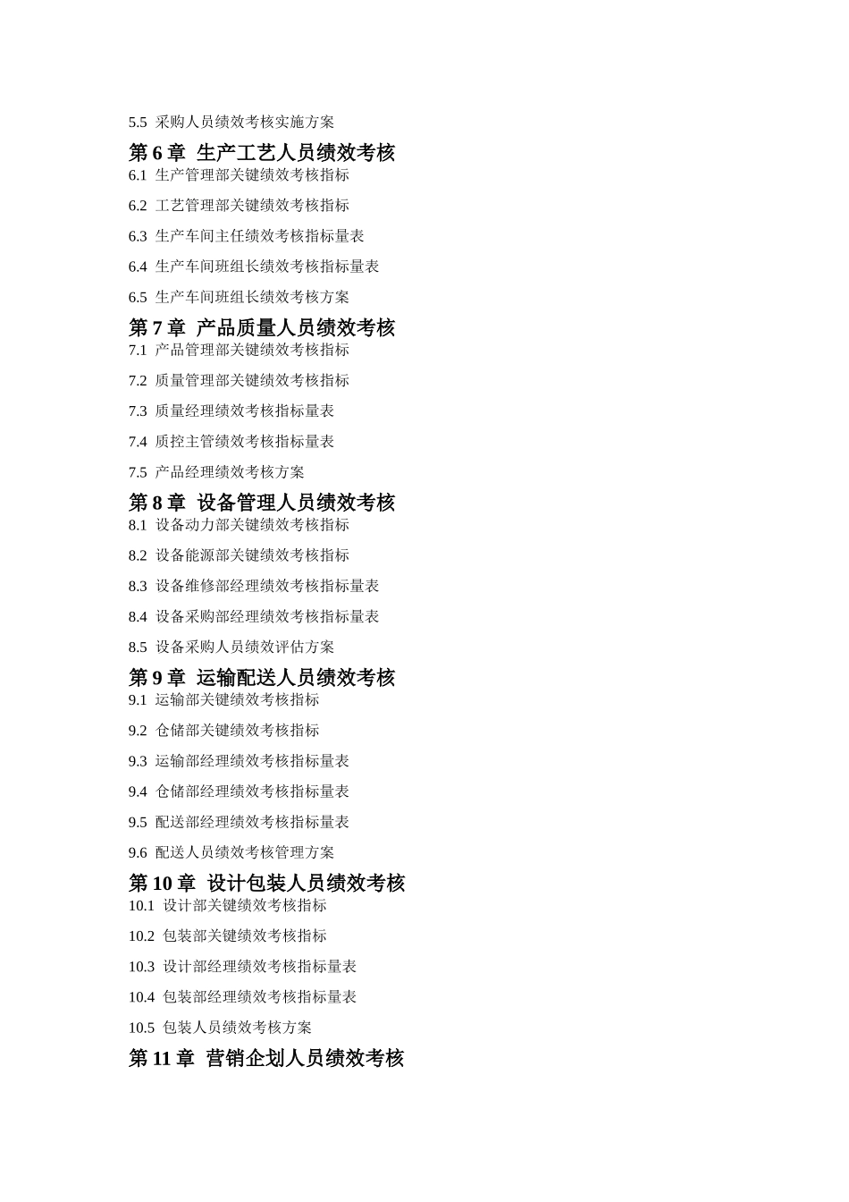 各行各业各层次岗位绩效考核指标库_第2页