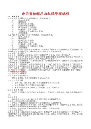 合同审批与管理全套流程