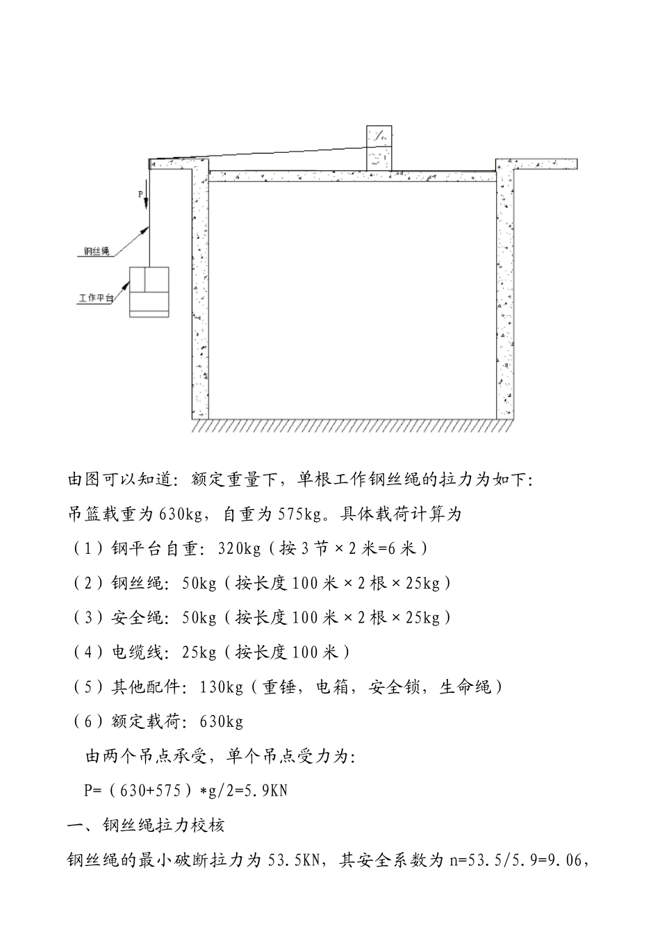 吊篮斜屋面穿孔方式施工方案_第3页