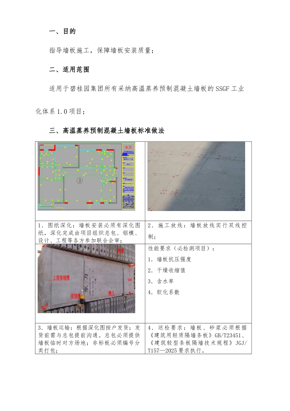 名企SSGF工业化体系高温蒸养预制混凝土墙板标准做法_第3页