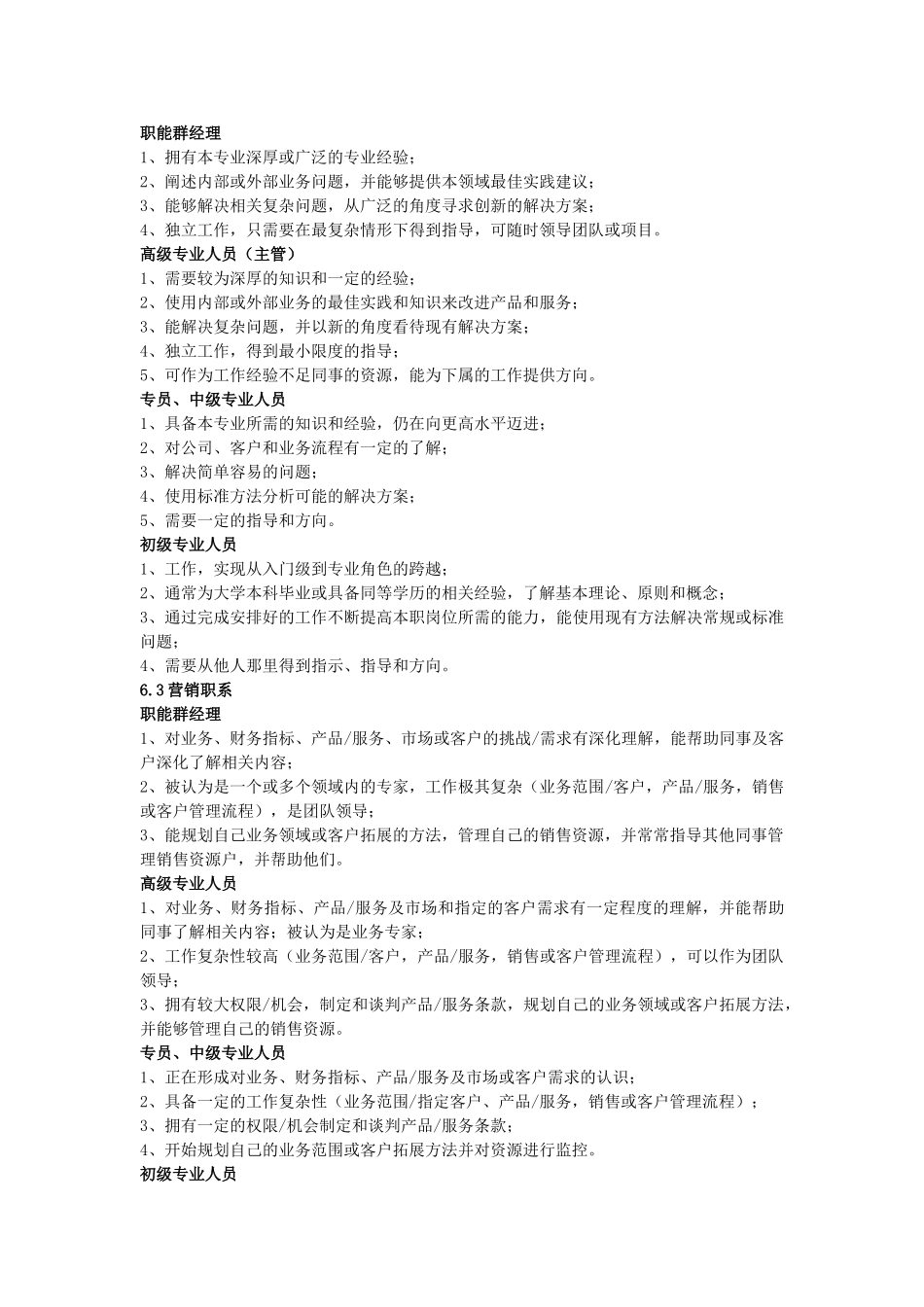 员工岗位任职资格管理办法_第3页