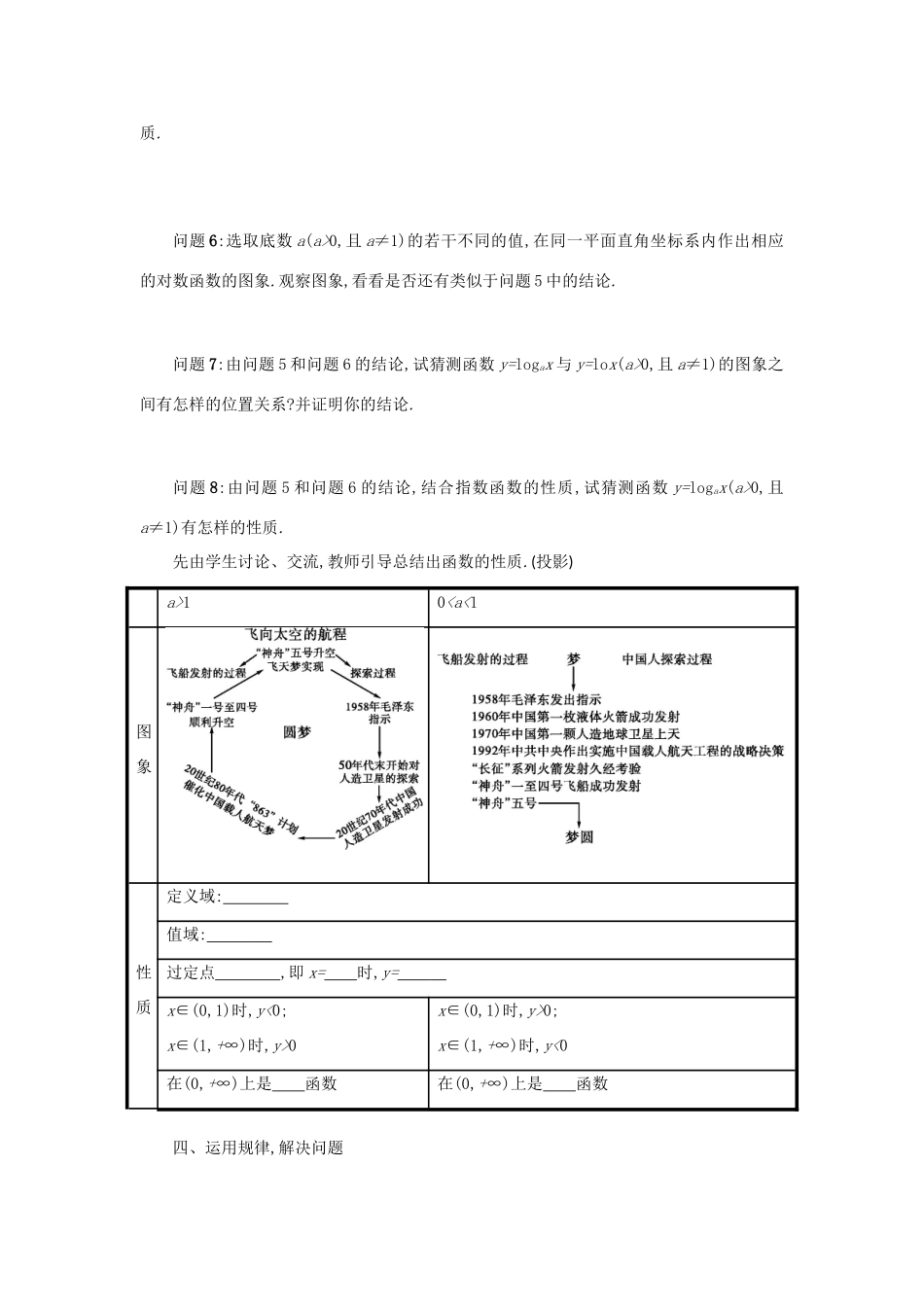 高中数学 2.2.2对数函数及其性质（第1课时）学案设计 新人教A版必修1-新人教A版高一必修1数学学案_第2页