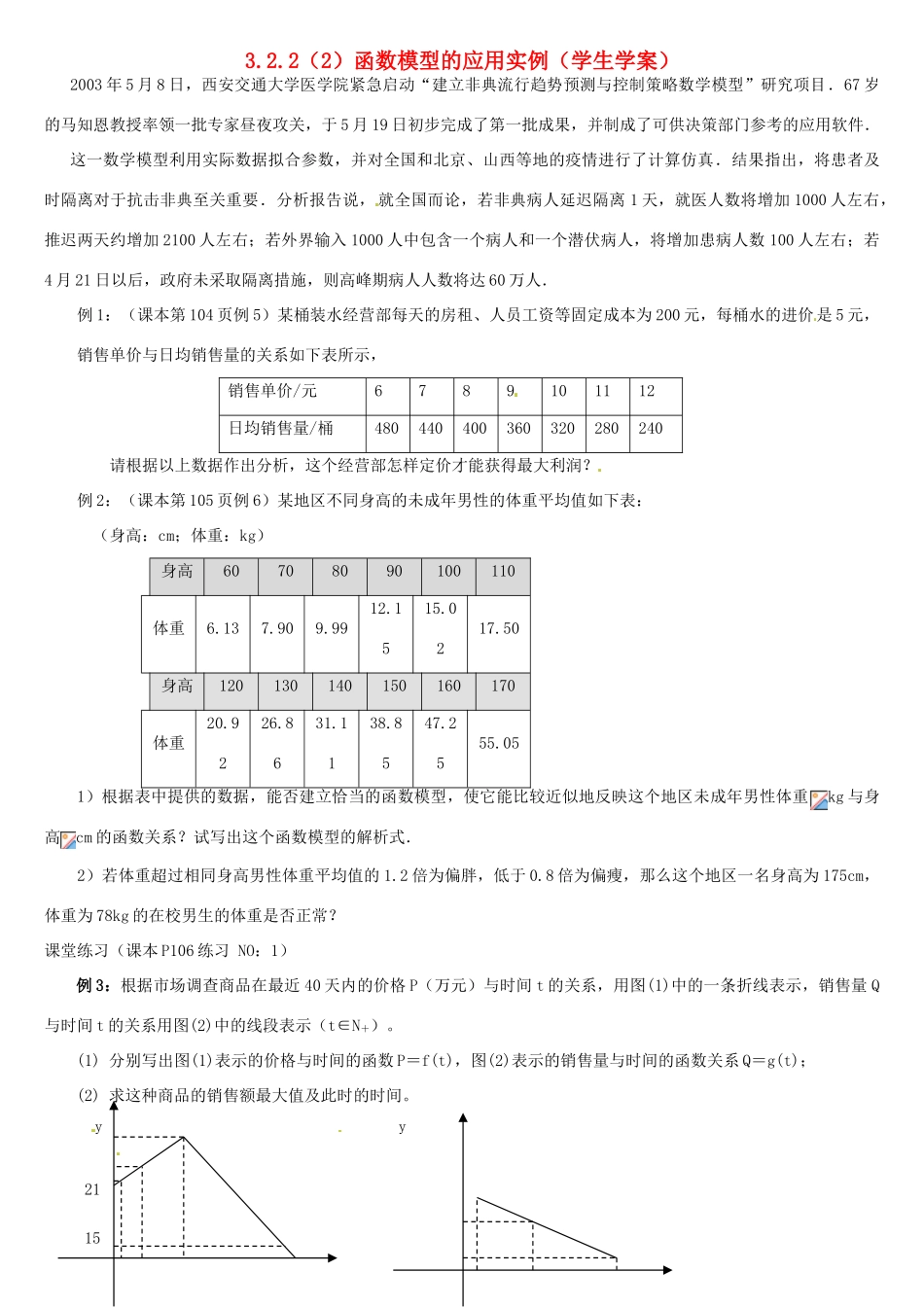高中数学 3.2.2函数模型的应用举例（2）学案 新人教A版必修1-新人教A版高一必修1数学学案_第1页