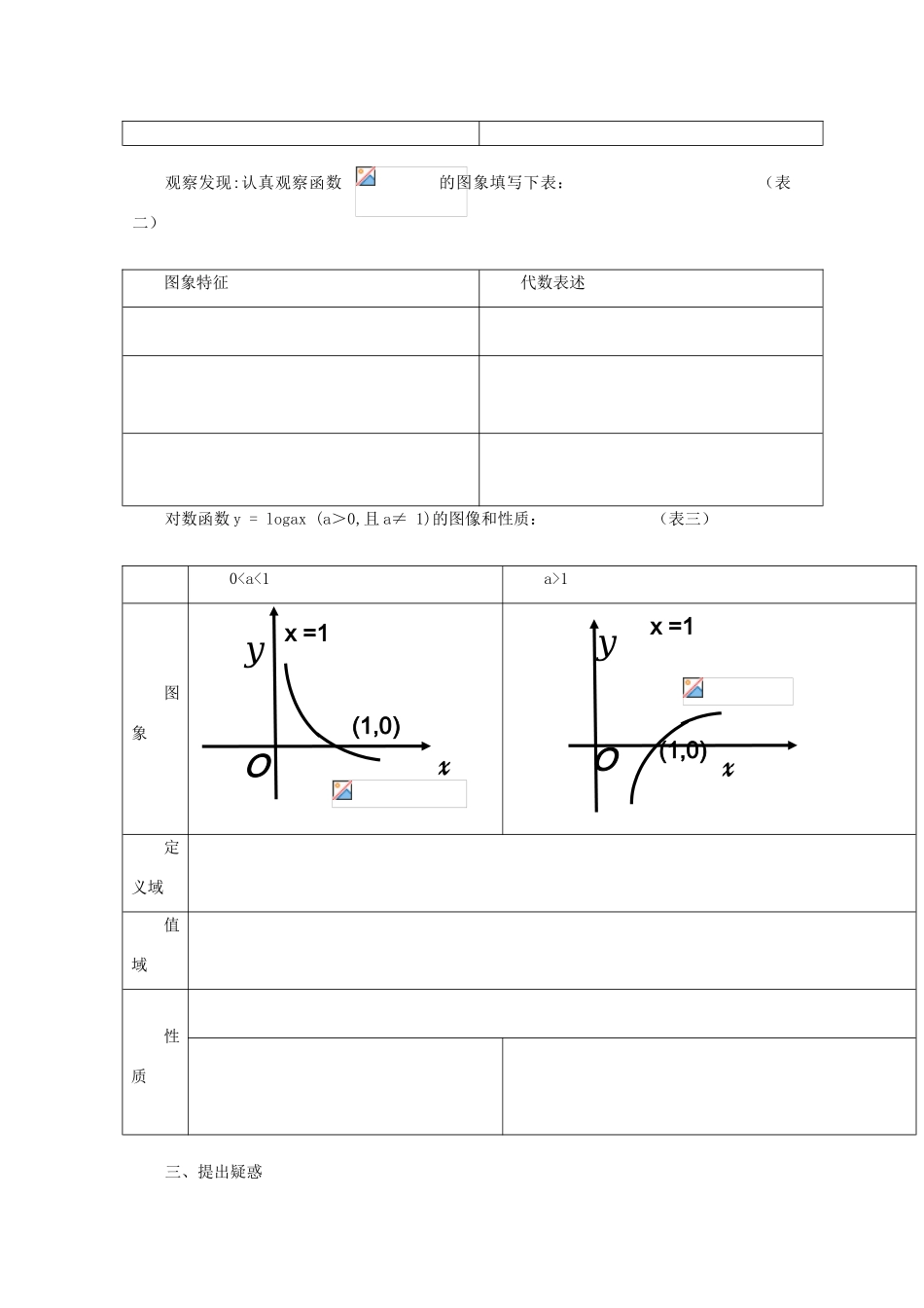 高中数学 2.2.2对数函数及其性质导学案 北师大版必修1_第2页