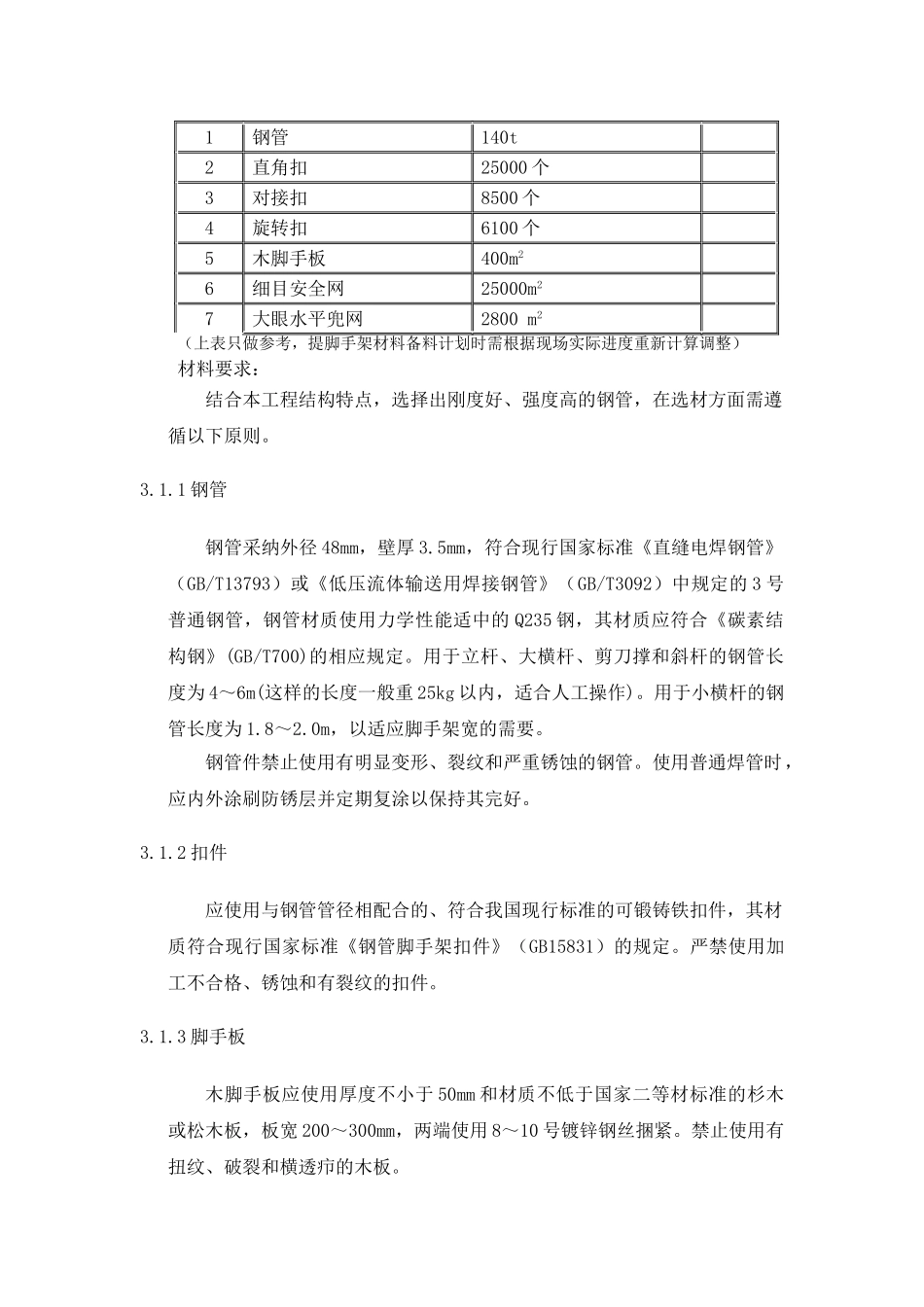 唐山某高层住宅双排钢管扣件外脚手架施工方案_第3页