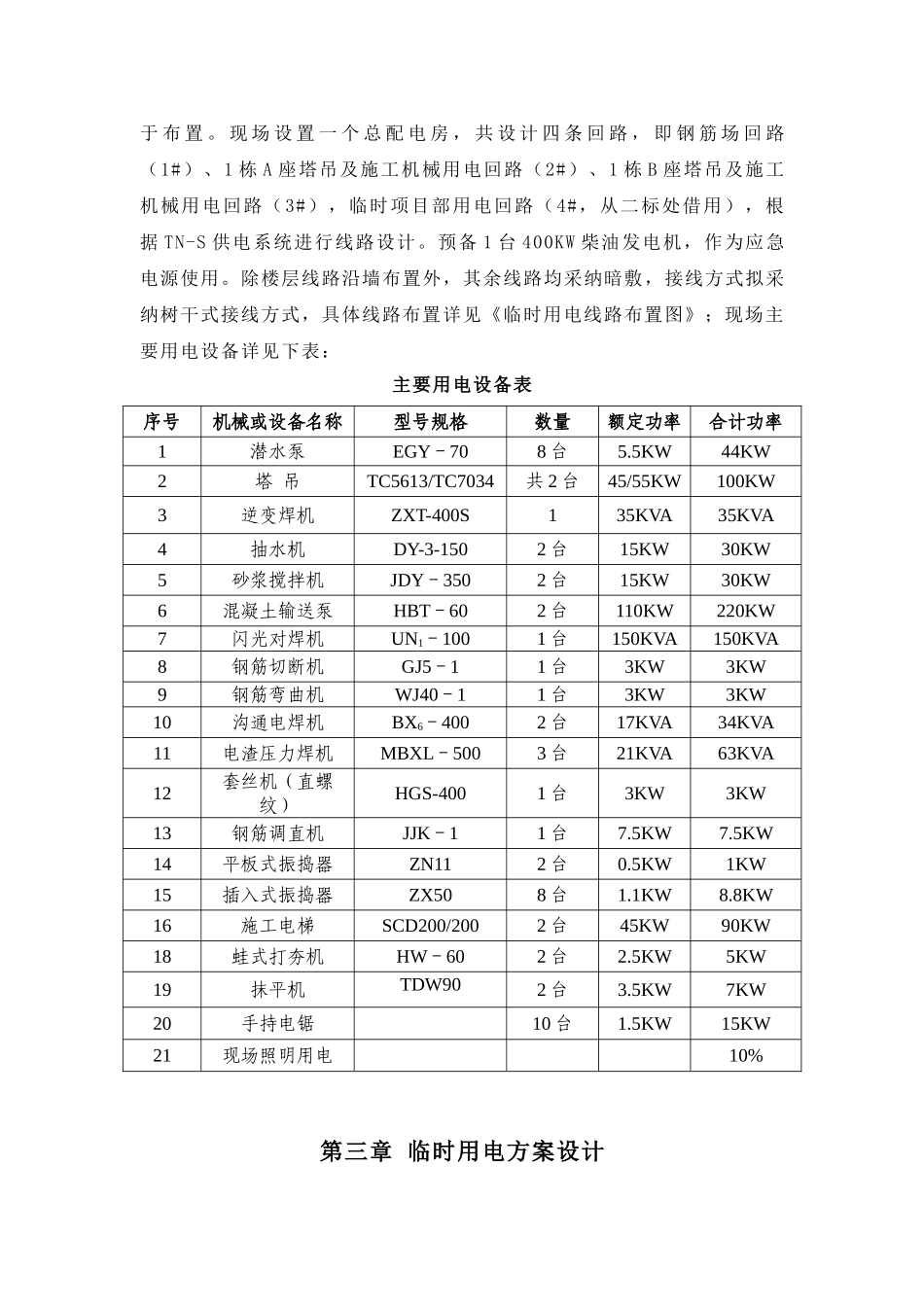 商业住宅临时用电施工方案_第3页
