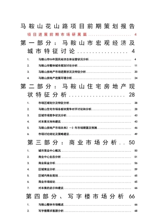 商业地产项目前期策划报告详解