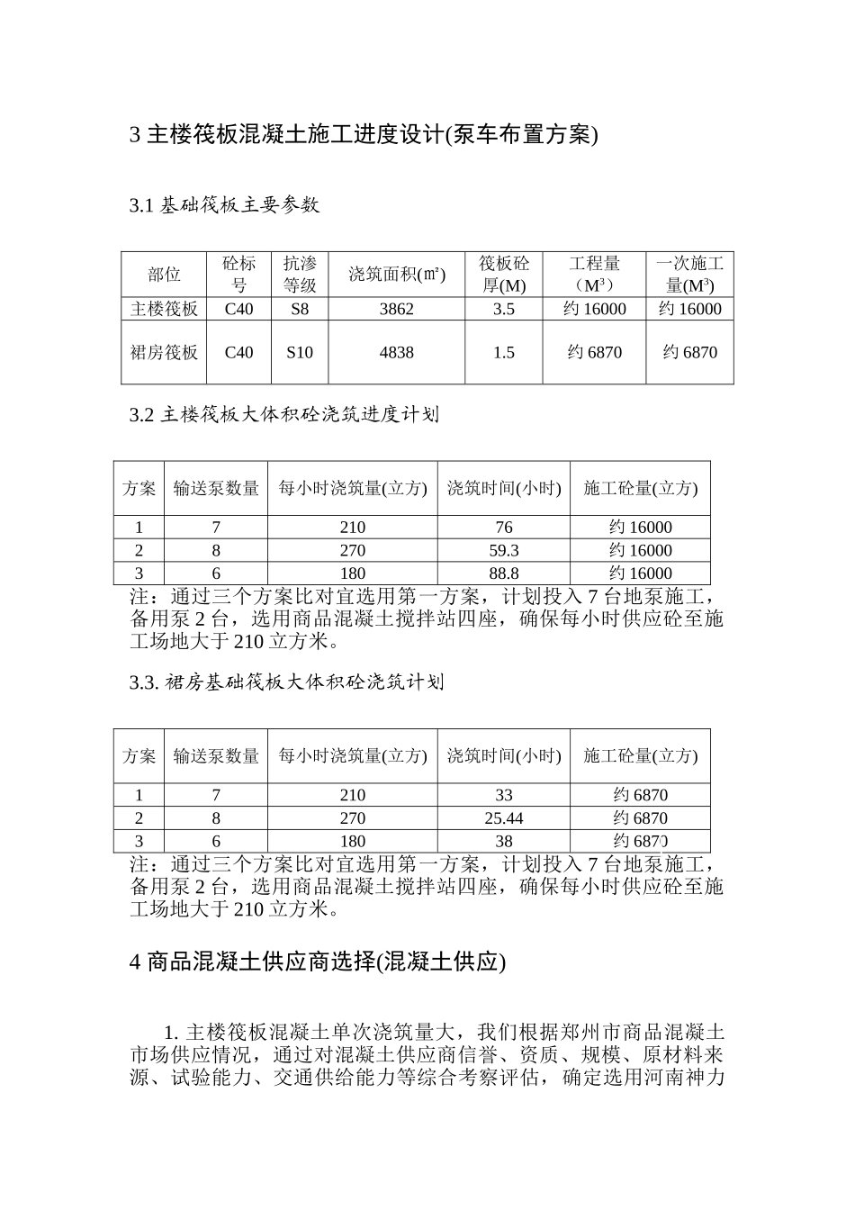 商业广场基础筏板大体积混凝土施工方案_第3页