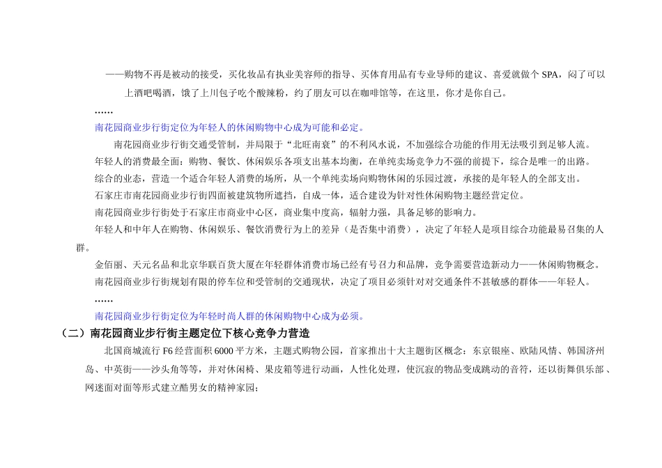 商业步行街规划设计分析建议报告_第3页