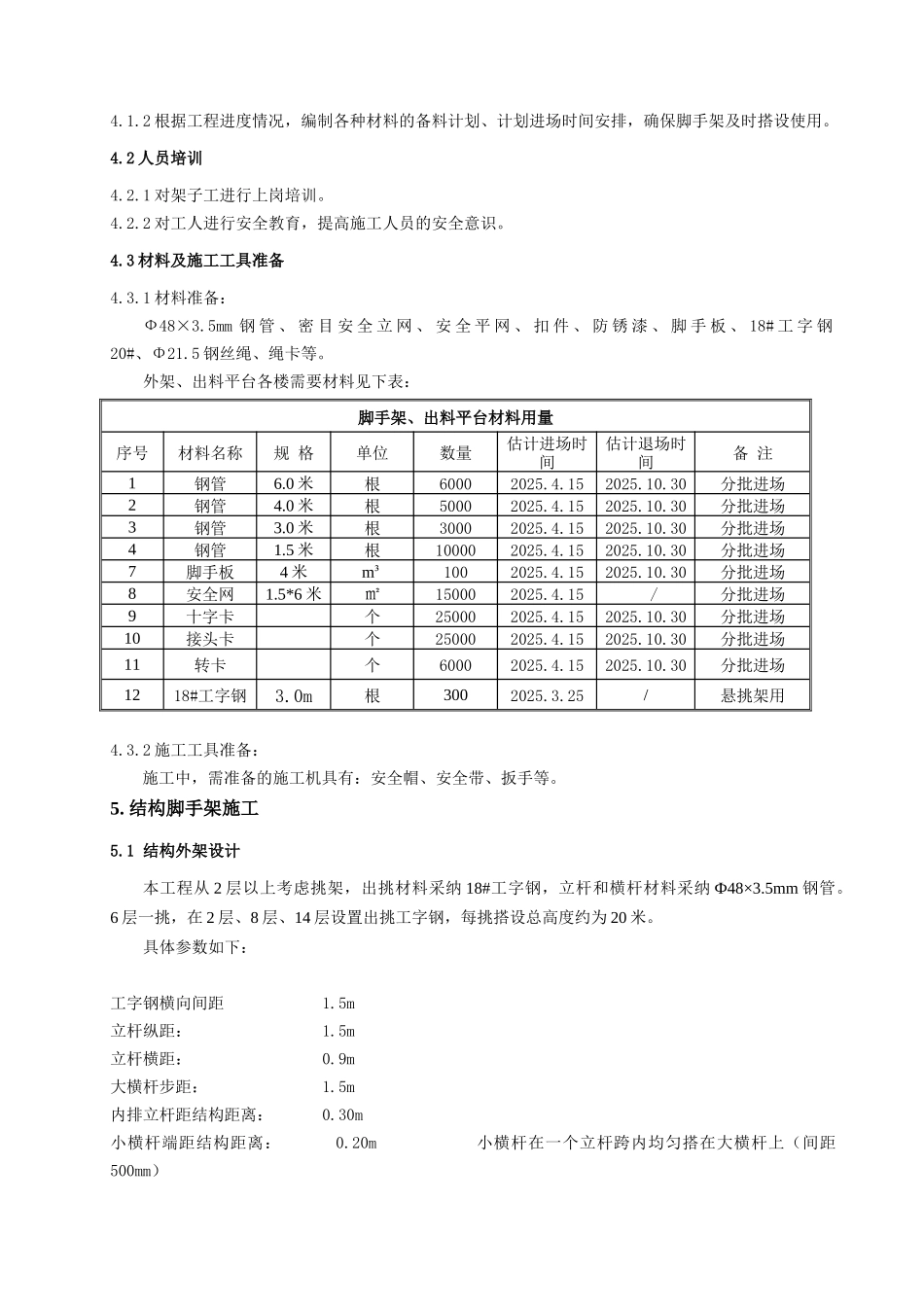 商住楼悬挑脚手架施工方案_第3页