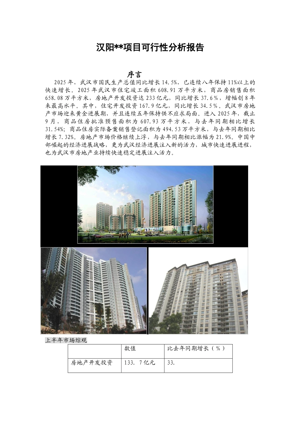 商住楼项目可行性分析报告_第1页