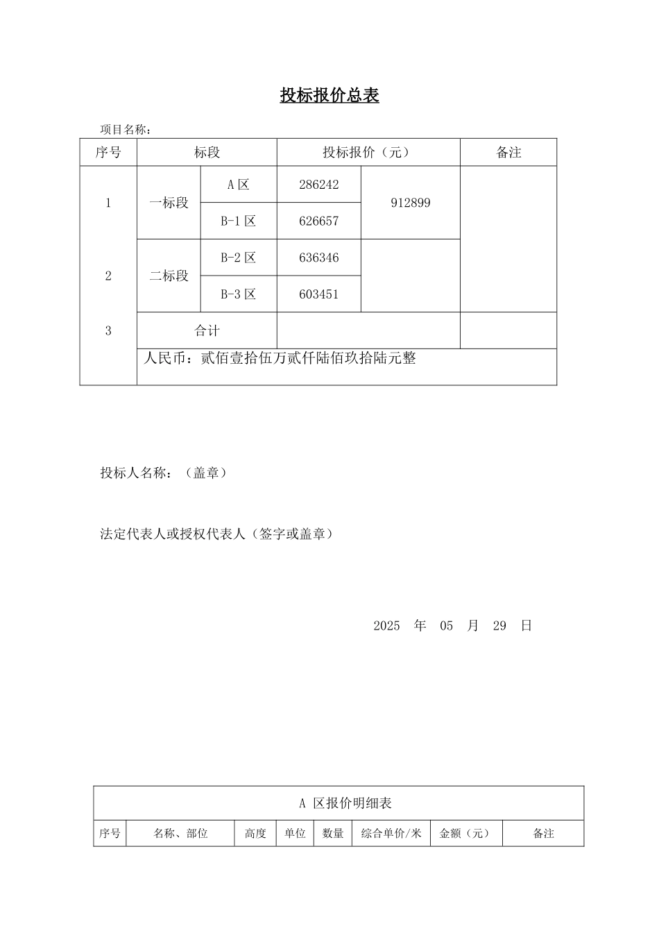 商务标-最终投标书_第2页
