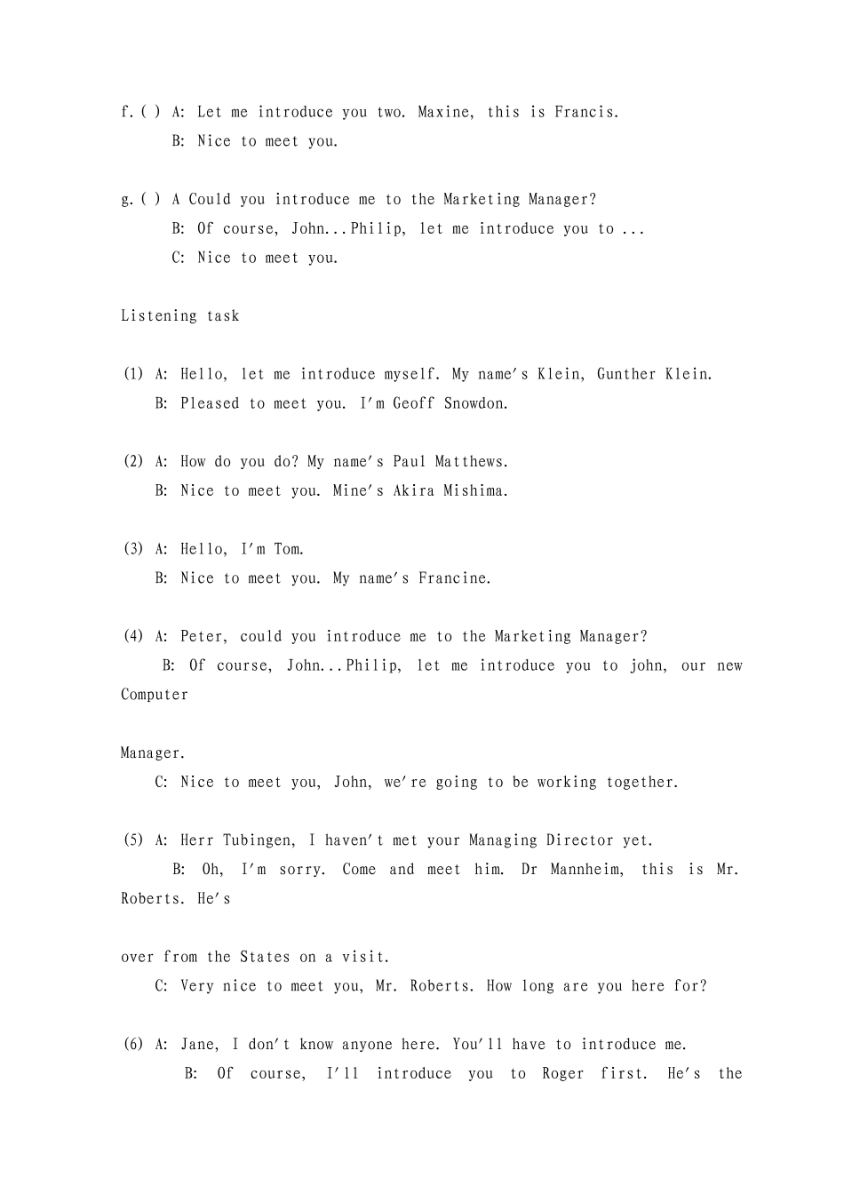 商务英语BEC初级模拟试题_第2页