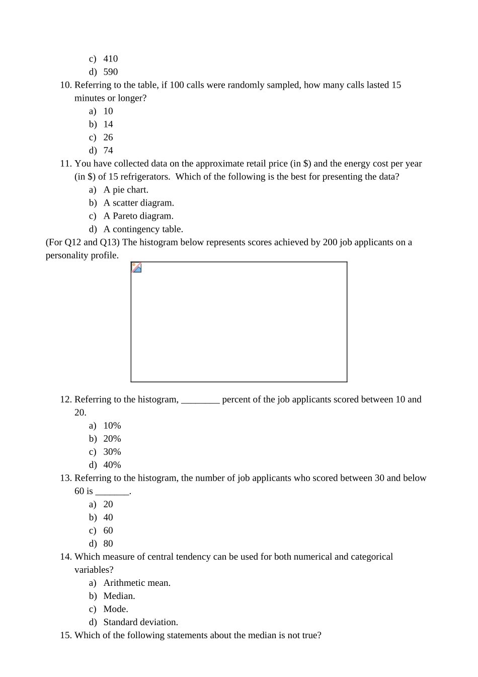 商务统计学-2025期中考试卷_第3页