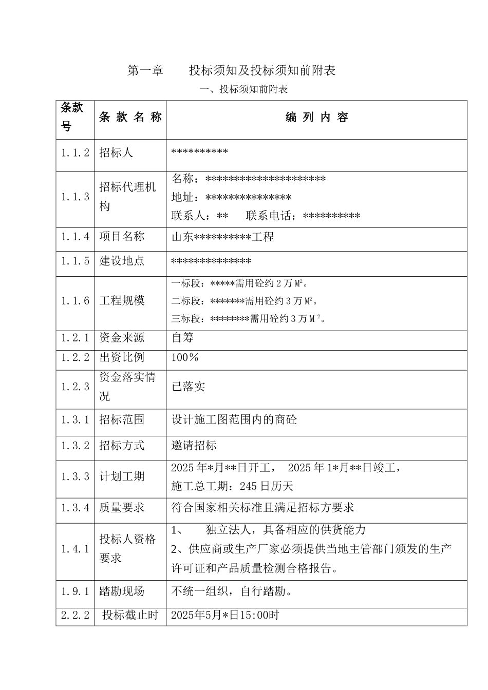 商品混凝土采购招标文件_第3页