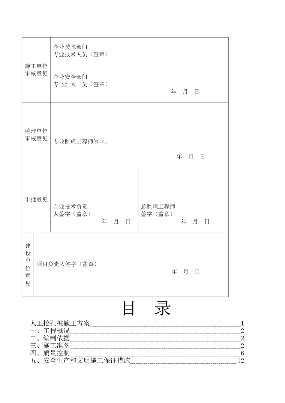 商贸城人工挖孔桩基础施工方案_第2页
