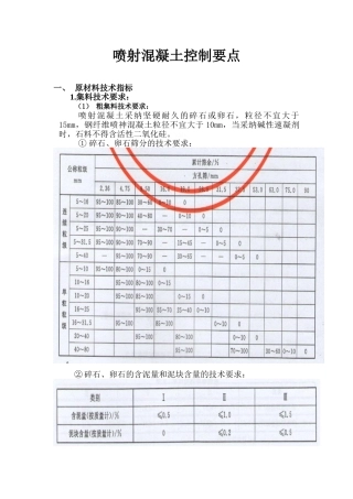 喷射混凝土试验试验总结