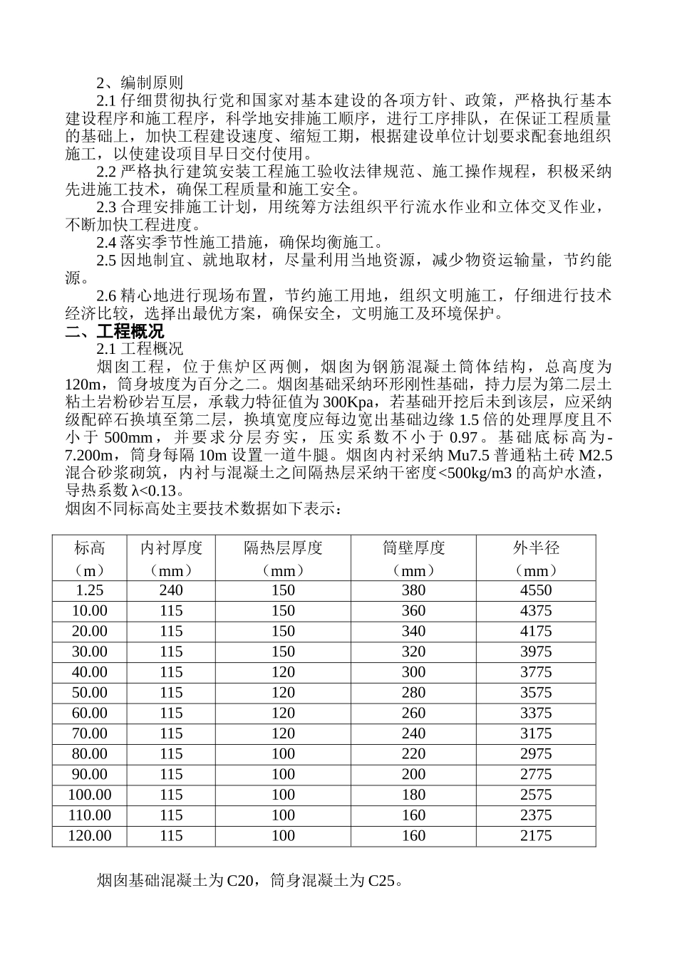 四川某工厂烟囱施工方案_第2页