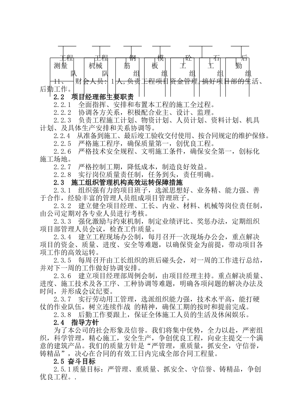 四川省中江县某干渠某渠段整治工程施工组织设计_第3页