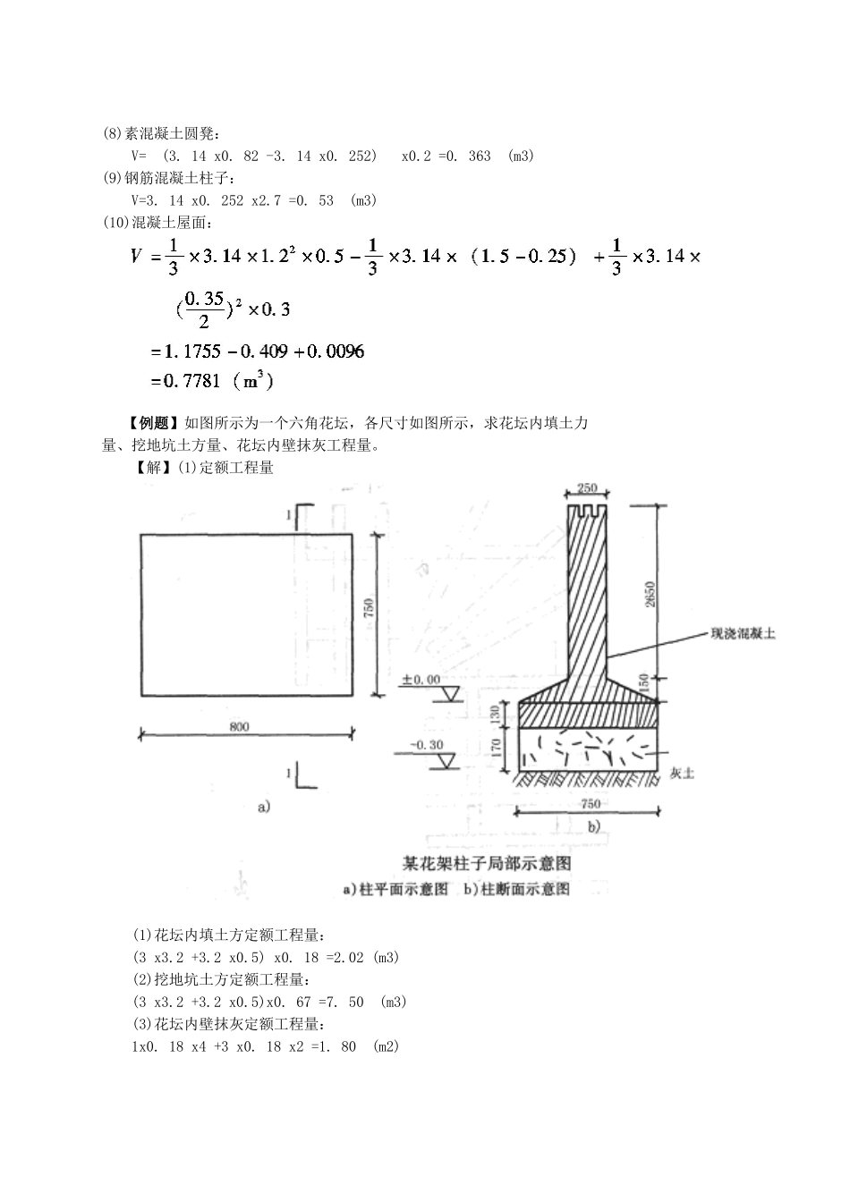 园林绿化造价计算题_第2页
