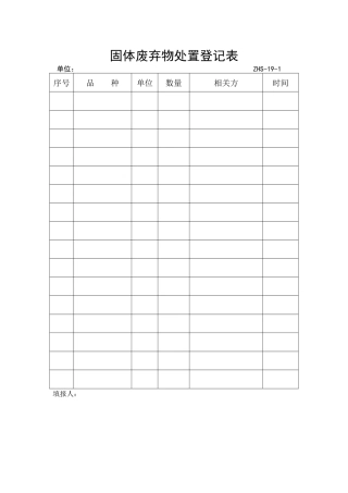 固体废弃物回收处置管理程序