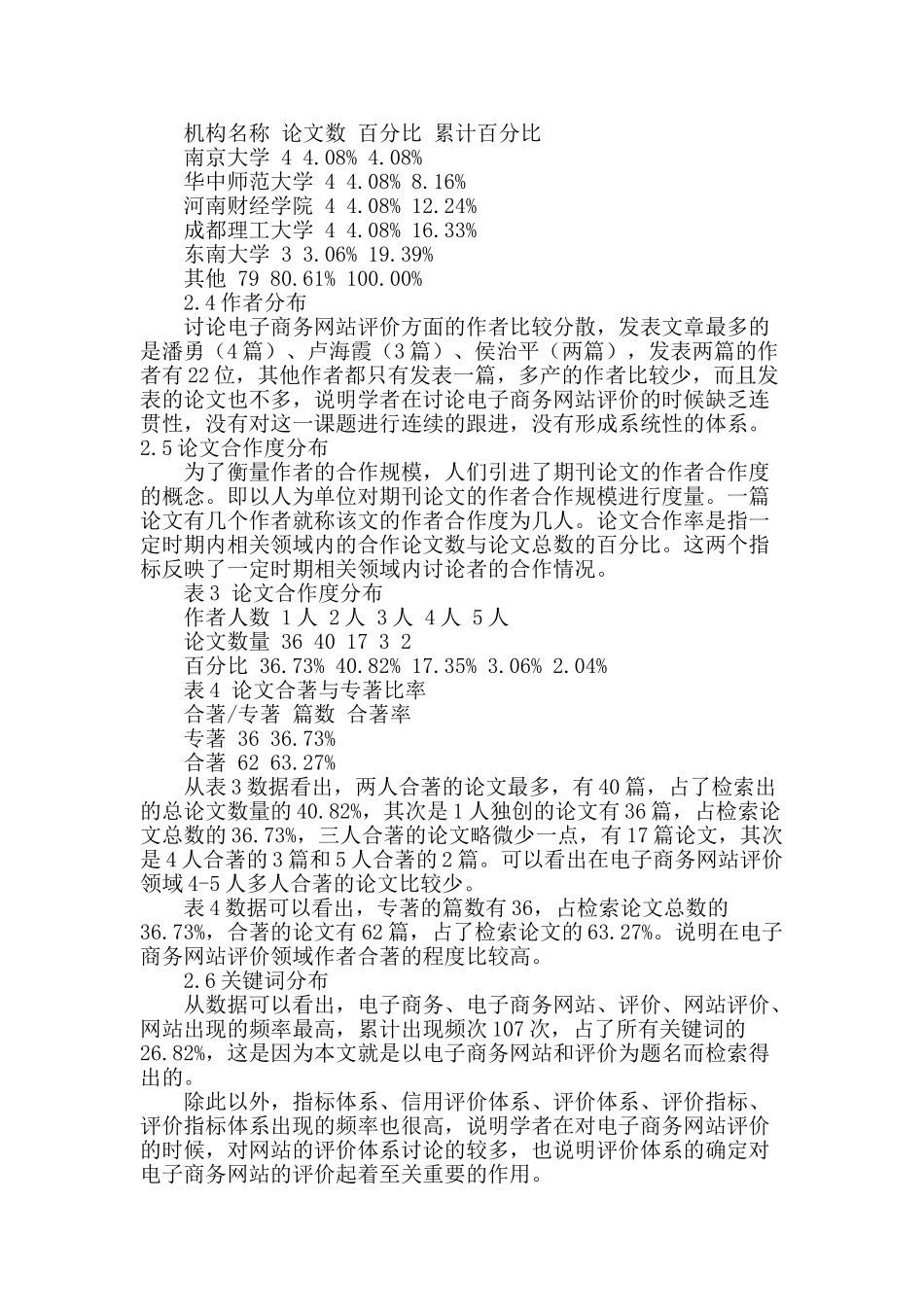 国内电子商务网站评价研究的文献计量学分析_第3页