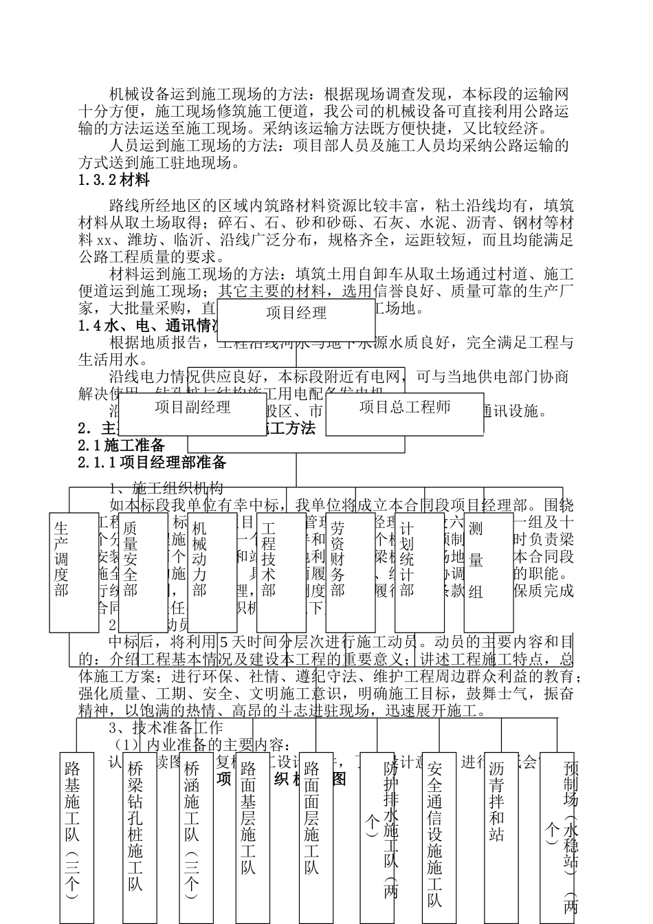 国家重点公路山东境内青岛段某高速公路工程施工组织设计_第3页