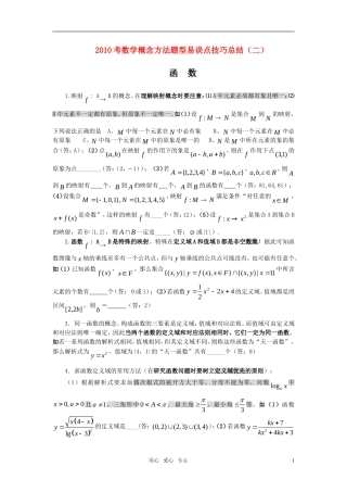 高中数学 2函数素材 新人教版