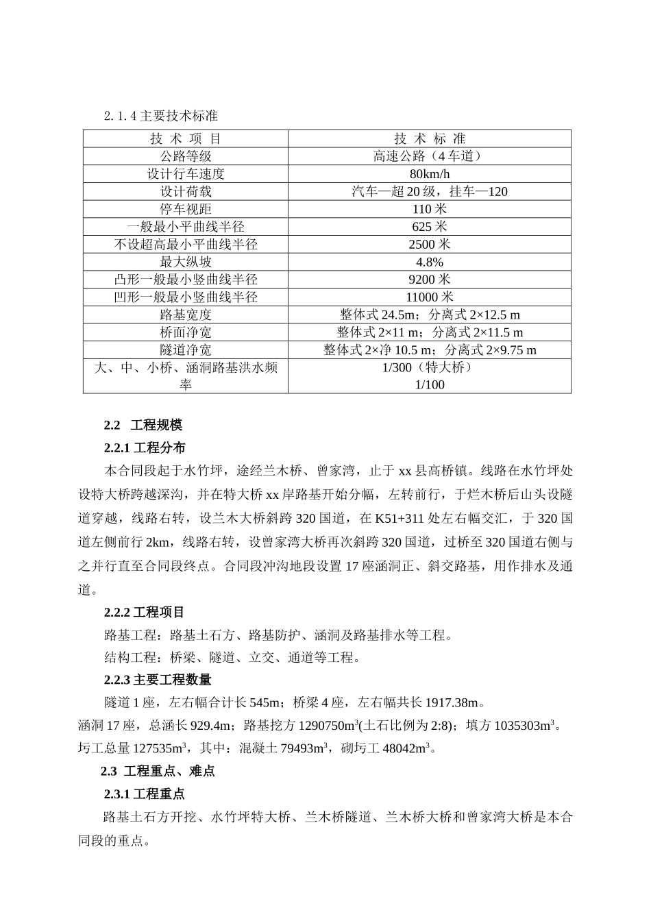 国道主干线上海至瑞丽公路某高速公路某合同段施工组织设计_第2页