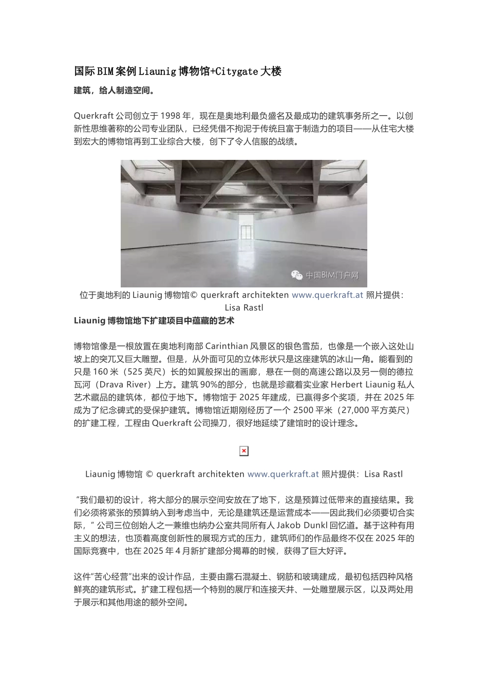 国际BIM案例Liaunig博物馆_第1页