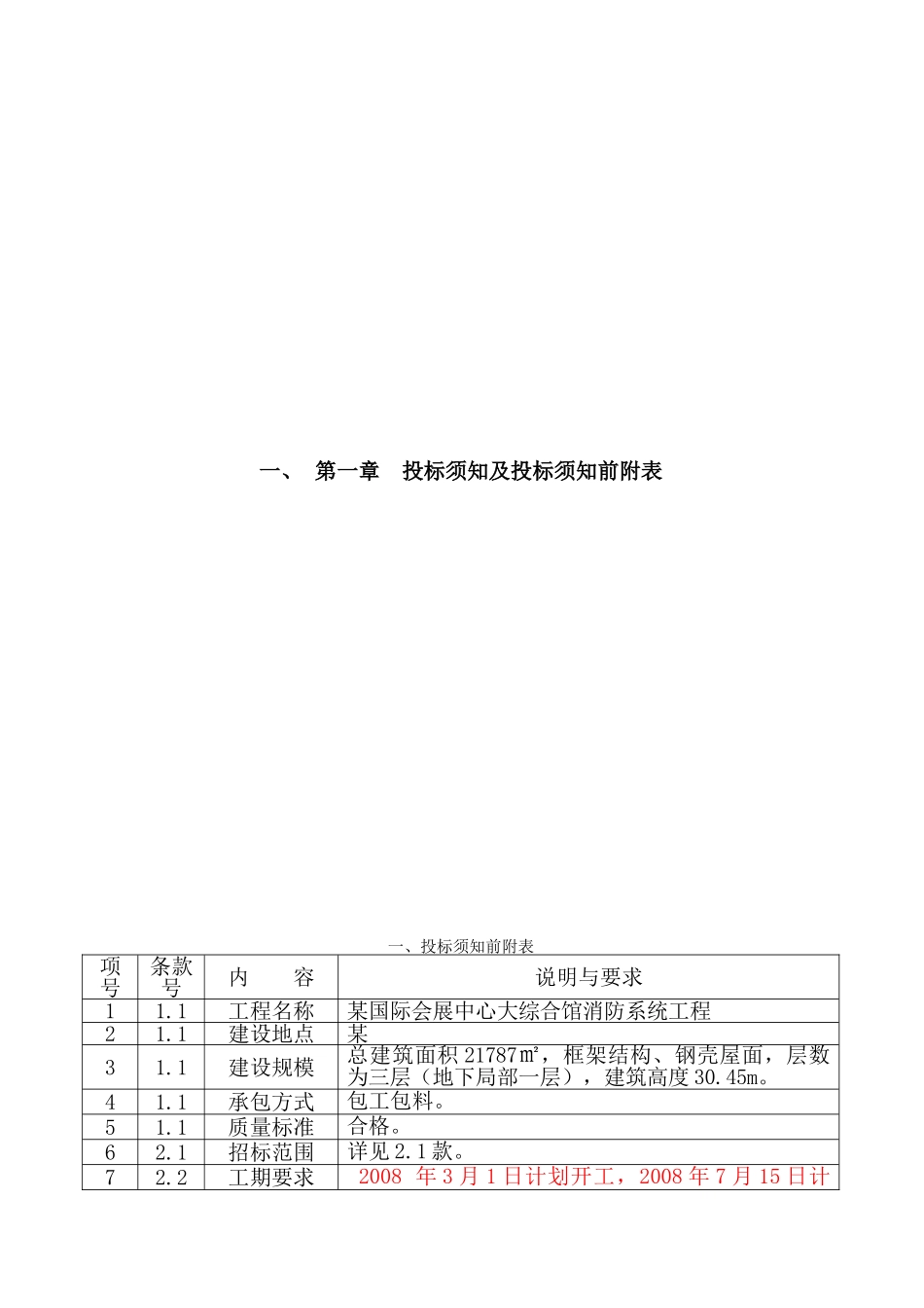 国际会展中心大综合馆消防系统工程施工招标文件_第3页