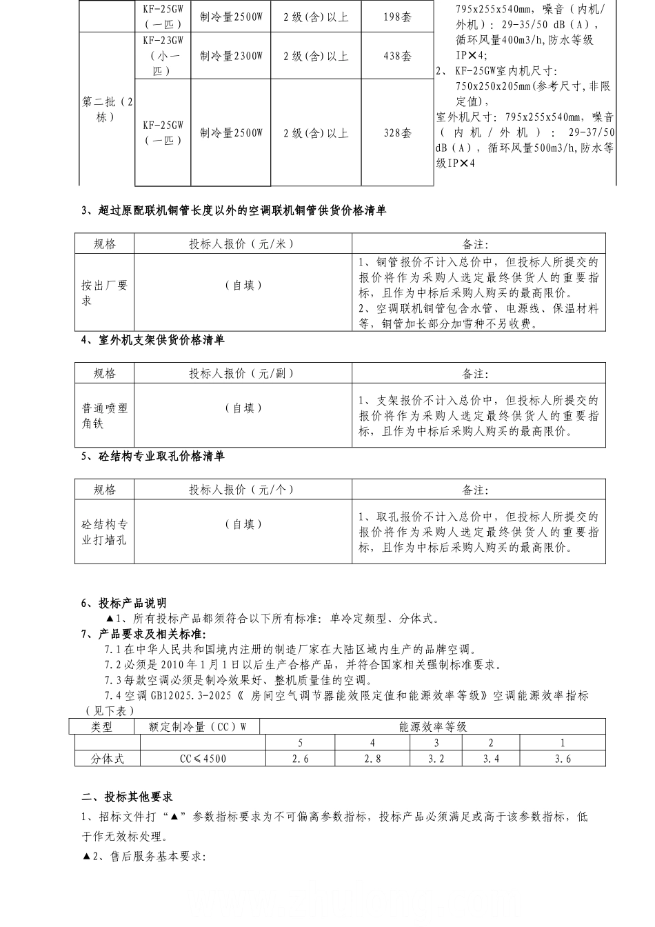 国际广场空调采购招标文件_第3页