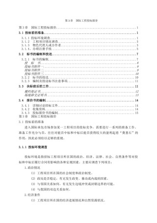 国际建设工程投标