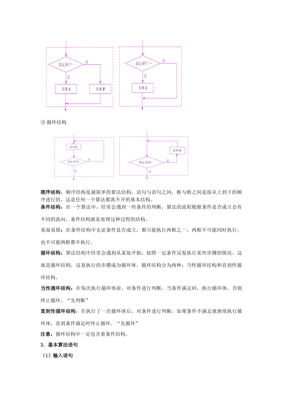 高中数学 《算法案例分析》学案1 北师大版必修3_第3页