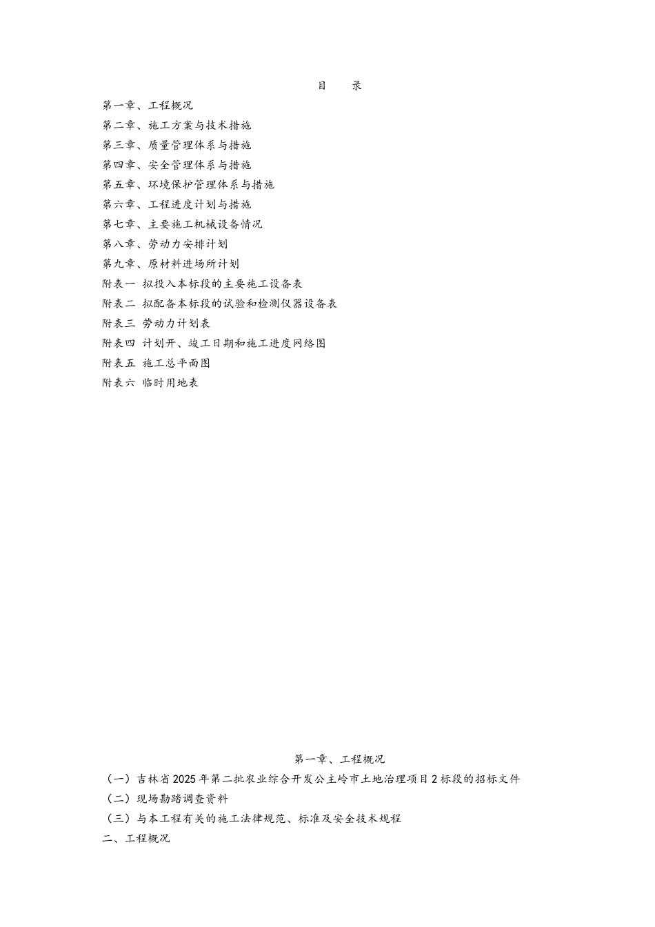 土地治理施工方案_第1页