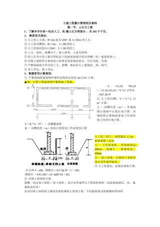 土建工程量计算规则及案例