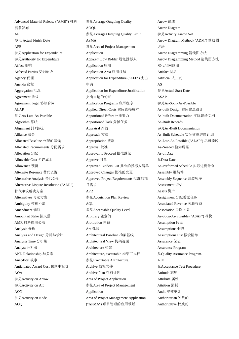 土木工程词汇英汉对照索引_第2页