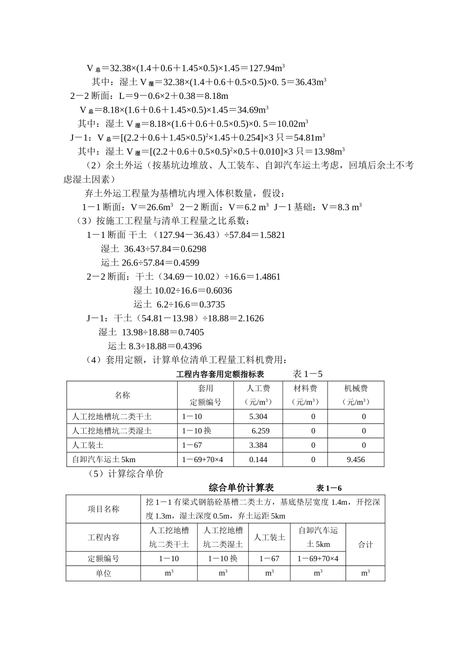 土石方工程量清单编制实例_第2页