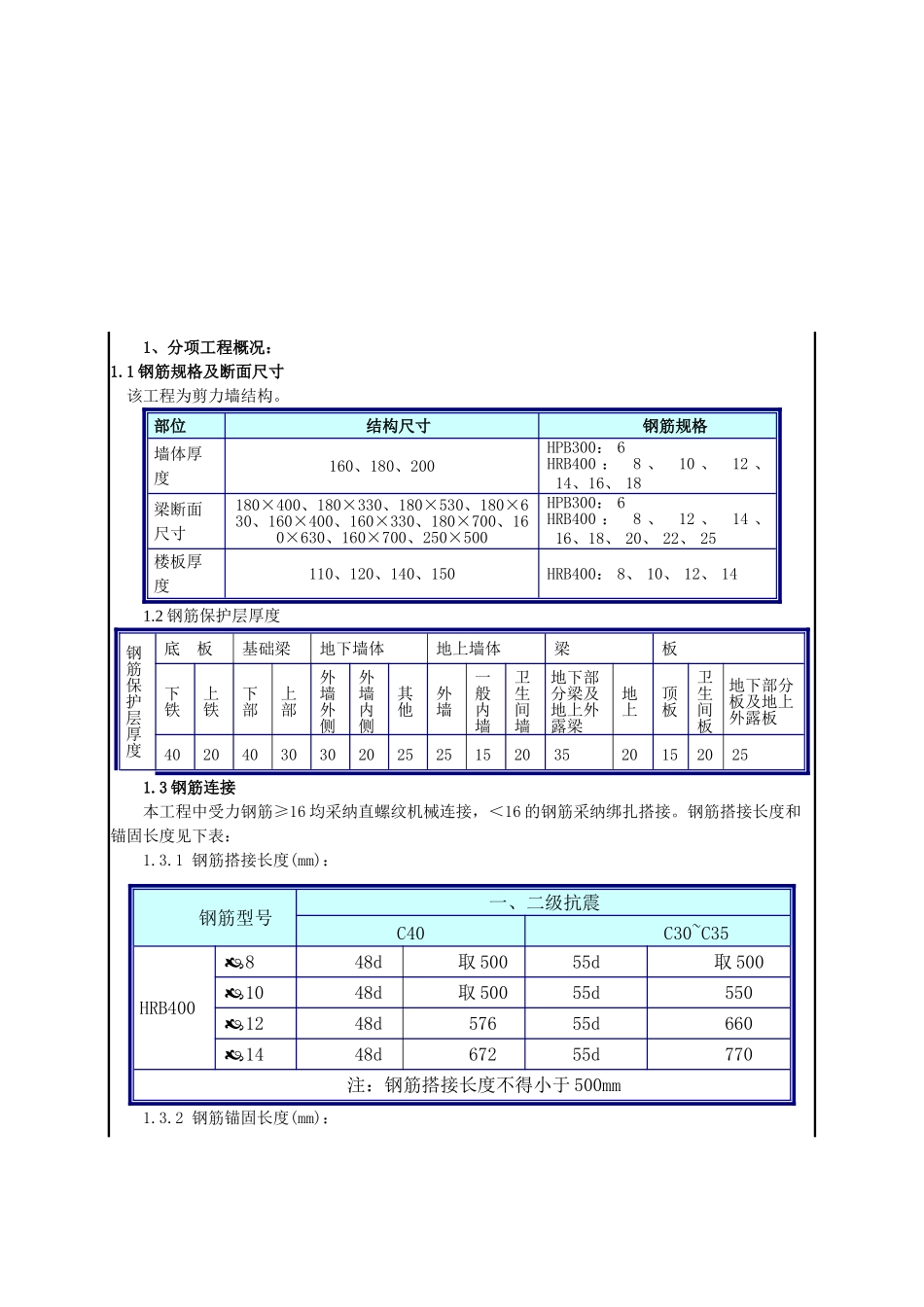 地上钢筋安装技术交底_第1页