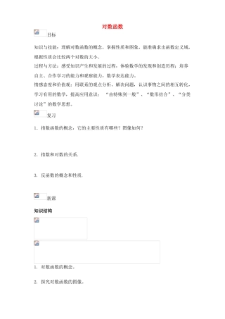 高中数学 对数函数教学学案素材 新人教A版必修1