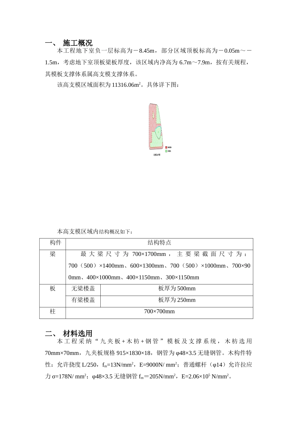 地下室高支摸施工方案_第1页